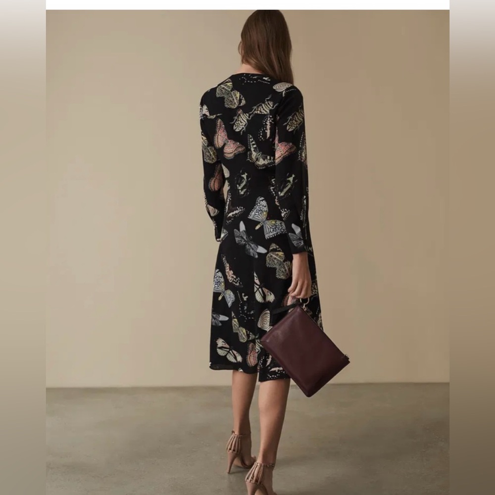 Reiss Lita Twist Front Butterfly Dress - Picture 2 of 11